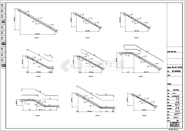 某五层框架结构职工培训楼结施设计方案CAD图纸-图二