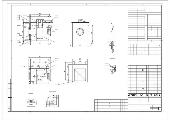 多种类型换热器设计参考布置CAD详图_图1