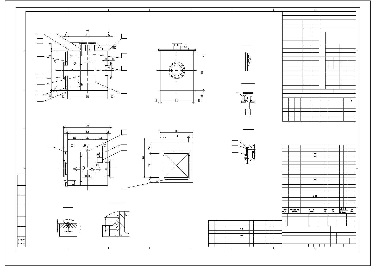 多种类型换热器设计参考布置CAD详图