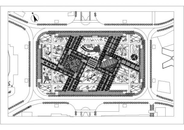 某大型广场装饰设计参考详图-图二