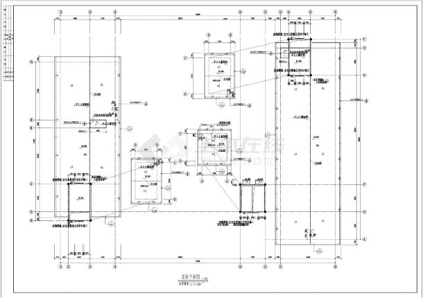 某多层工厂全套建筑施工CAD详图-图一