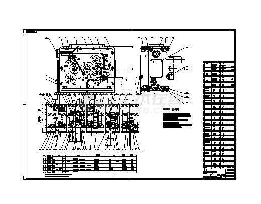 ZH1105柴油机气缸体三面粗镗组合机床设计图-图一