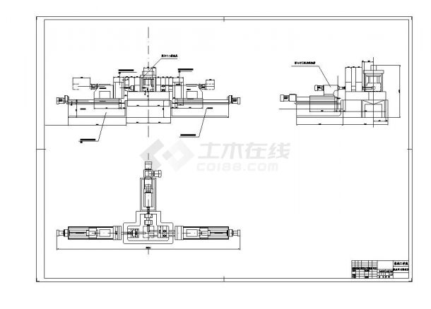 ZH1105柴油机气缸体三面粗镗组合机床设计图-图二