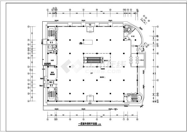 商场电气设计图CAD图纸-图一