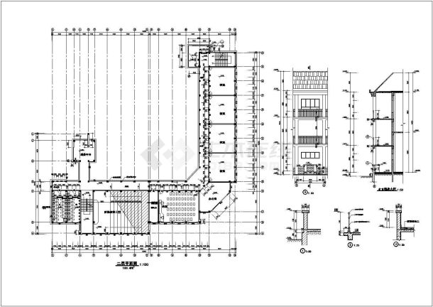 某学校教学楼建筑装修设计图-图二