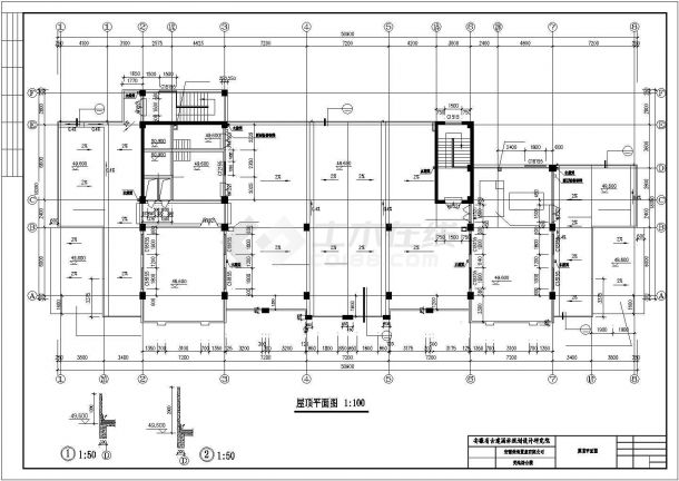 某地区大型办公楼建筑装修详图-图一