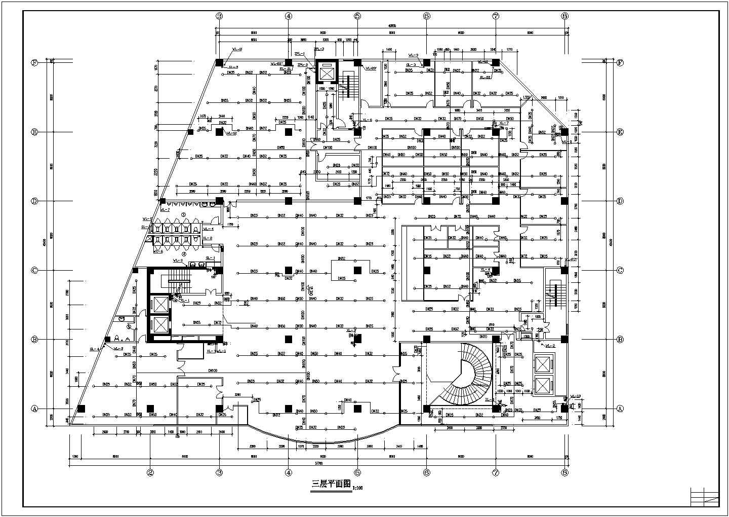 贵阳某星级酒店建筑设计CAD详图