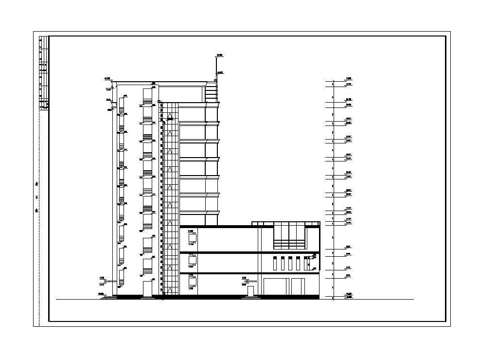 某豪华酒店CAD平面建筑图