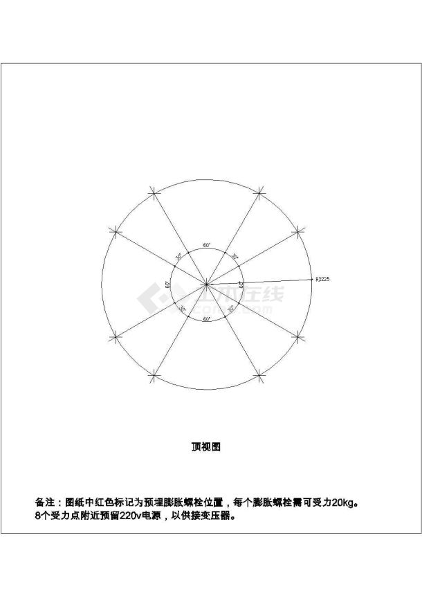 吊灯安装设计图-图二