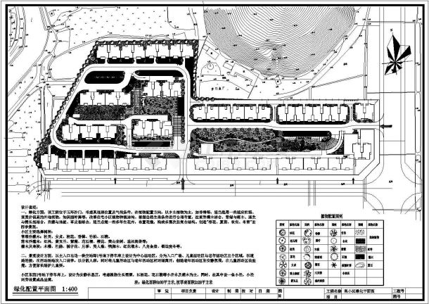 某高档小区绿化装修设计参考图-图一