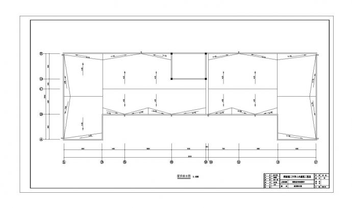 某高层大楼CAD建筑平面设计图_图1