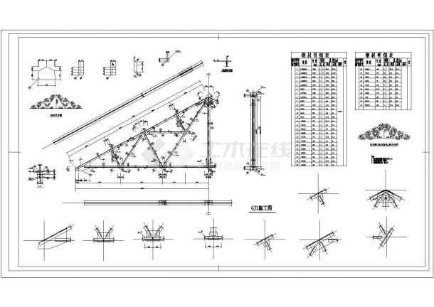 城市立面改造及坡屋面CAD详图-图一