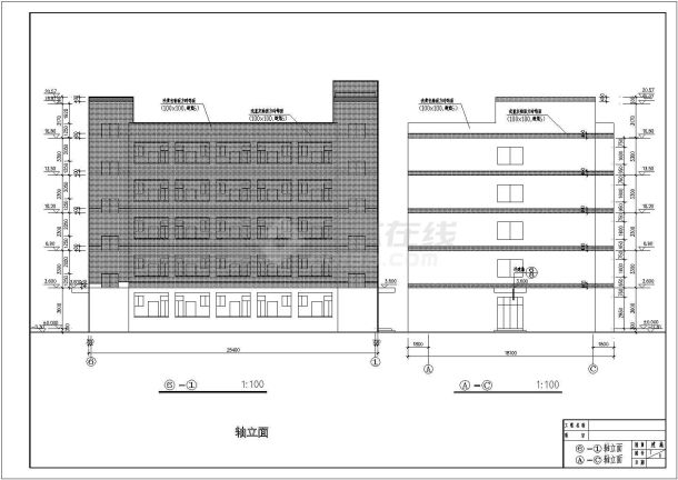 某地多层学生宿舍楼建筑施工图纸