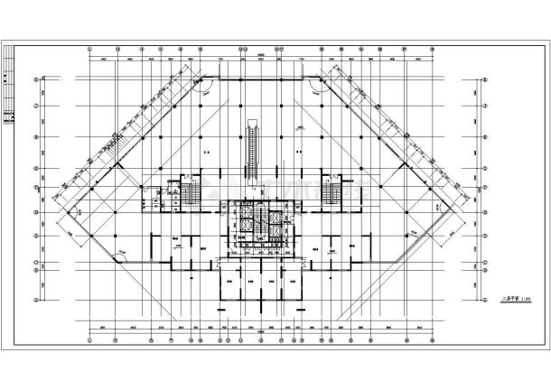 高层住宅楼CAD设计施工图-图一