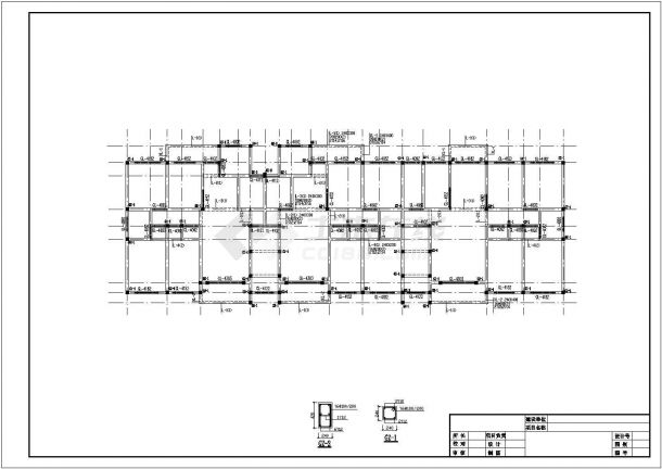 贵州某七层砌体住宅结构设计图(共两套图纸)-图一