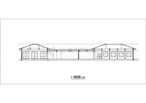 某小型食堂建筑布置参考详图-图一