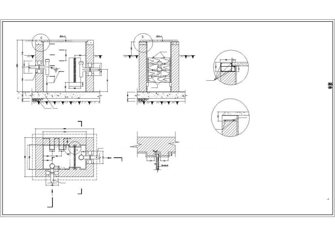 某食堂隔油池设计方案图_图1