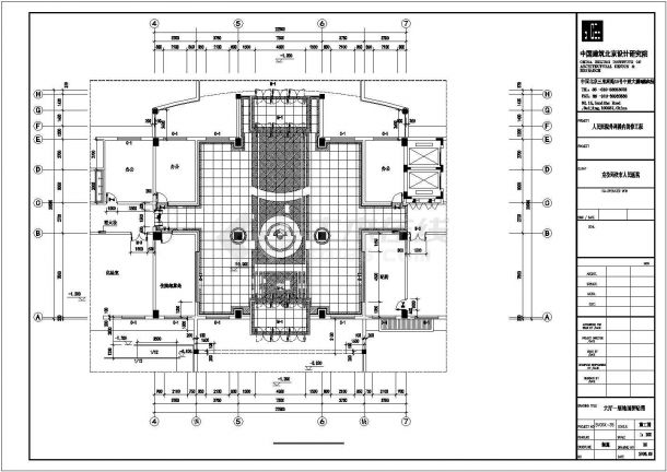 某城市医院大厅建筑设计方案图-图二