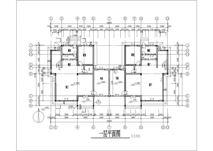杭州三层别墅设计全套施工cad图，含效果图_图1