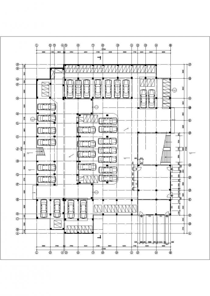 地下室多层住宅楼CAD详图_图1
