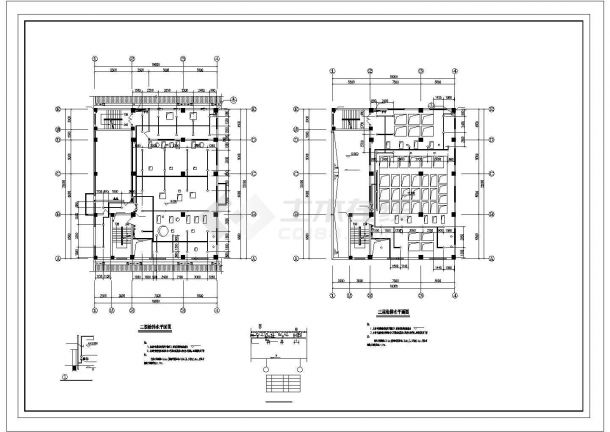 [湖南]饲料厂车间及科技综合楼给排水消防CAD施工图-图二