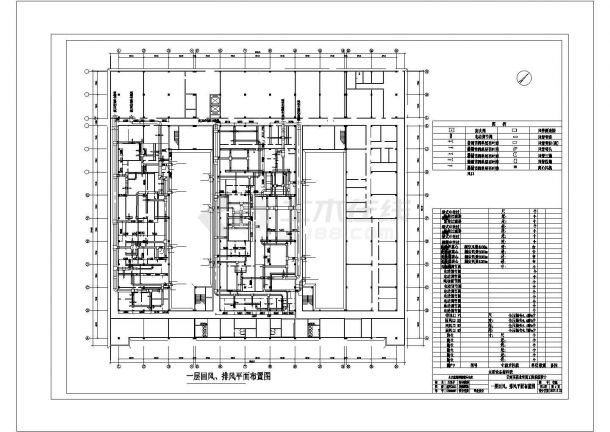 某制药厂净化空调系统设计CAD详图-图一