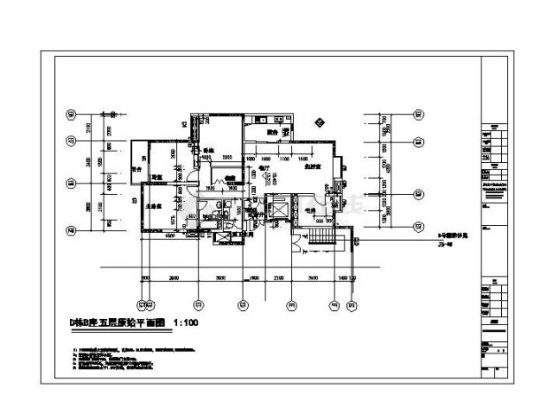 某私人住房装修CAD平面设计图-图一