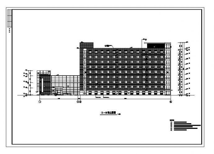 某星级酒店施工CAD平面设计图_图1