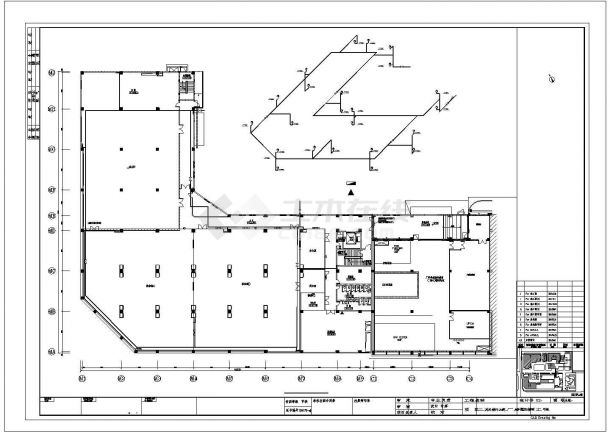 [宁波]某电子厂厂房给排水、消防设计竣工CAD图纸-图一