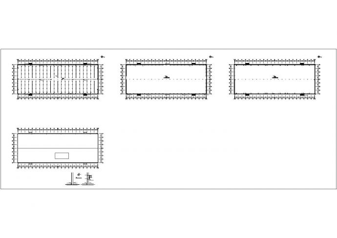 某木兰四号厂房CAD钢结构设计施工图纸_图1