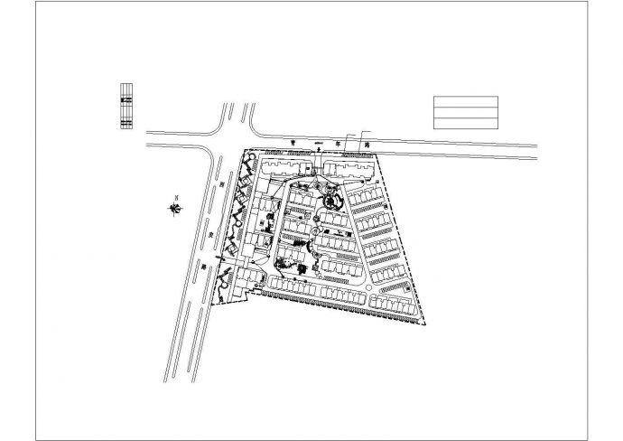 某永泰家园路灯CAD设计施工图纸_图1