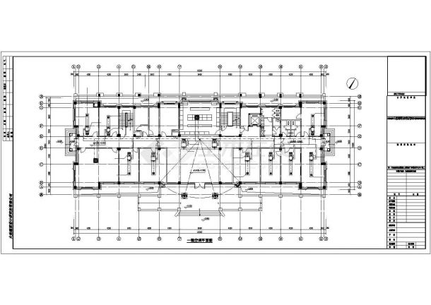 辽宁省某村民委员会仿古建筑全套采暖通风设计cad施工图（含空调设计，含设计说明）-图二