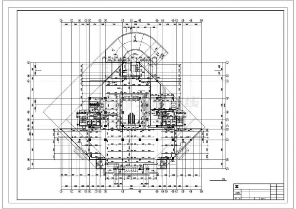 某大厦给排水工程CAD详图-图一
