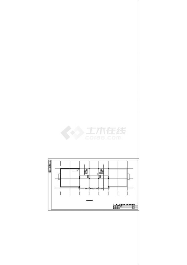 小型办公楼施工图-图一