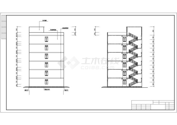 某行政办公楼建筑毕业设计施工CAD资料（含结构图、计算书）-图一