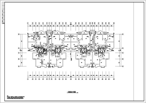 某小区多层住宅楼全套建筑给排水设计cad图(含图纸目录)-图一