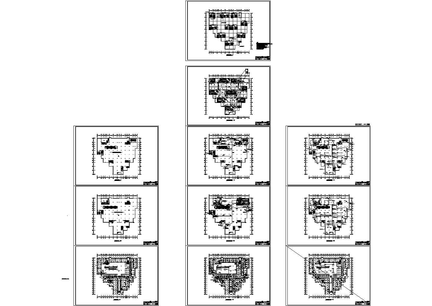 某大型商场购物中心全套电气cad设计施工图纸（含设计说明）