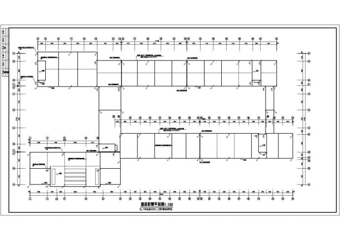 某多层中学教学楼全套cad设计施工图纸(含综合布线系统图)_图1