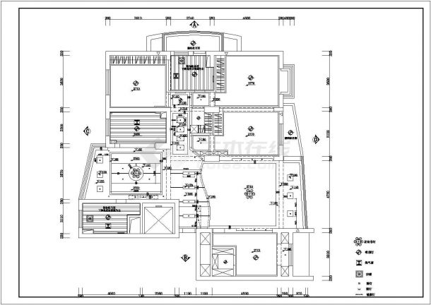 某私人住宅建筑规划CAD详图-图二