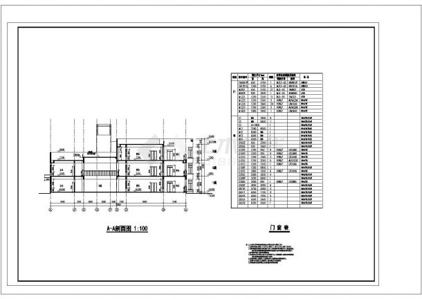 三层国都枫华府第幼儿园建筑施工cad图，共十四张-图一