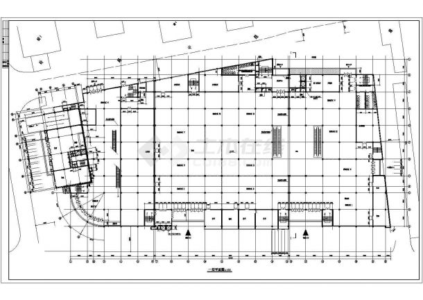 某大型商场CAD建筑设计方案（综合体含住宅）-图二