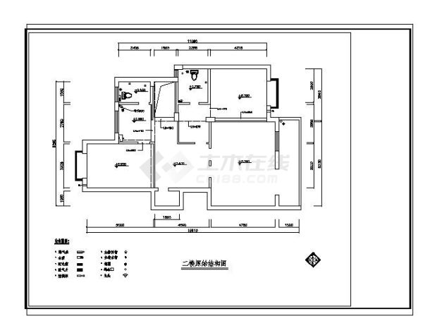  Original structural drawing of a villa - Figure 1