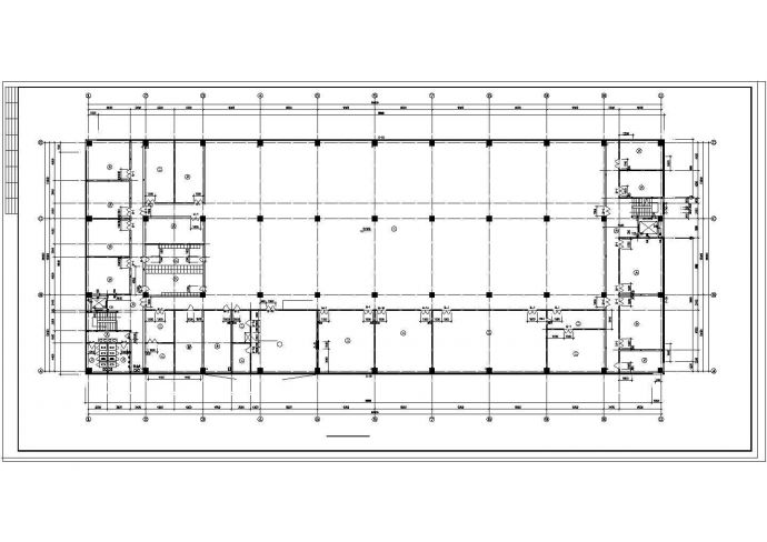 长90米 宽36米 3层装配车间建筑cad施工图_图1