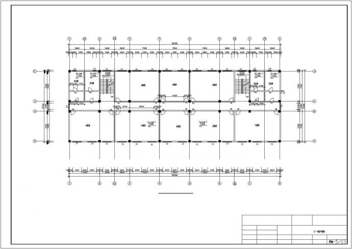 某六层高校教学楼建筑全套毕业设计资料（含建筑图、计算书）_图1