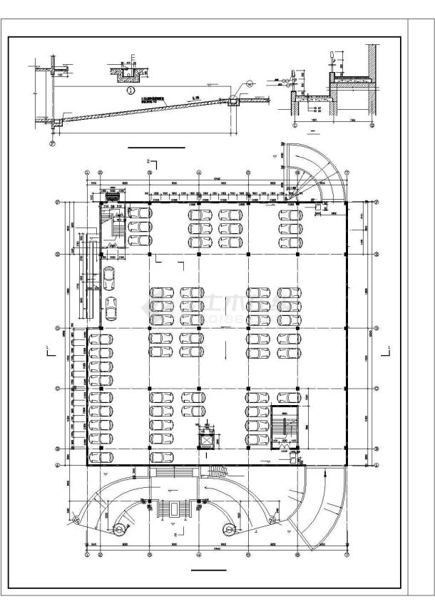 某综合办公大楼CAD建筑设计施工图-图一