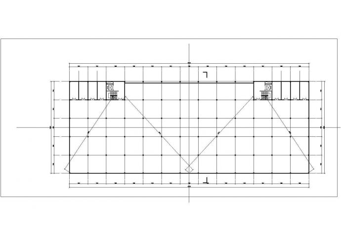 长101.4米 宽39米 拟建25000平米一层厂房设计cad示意图_图1