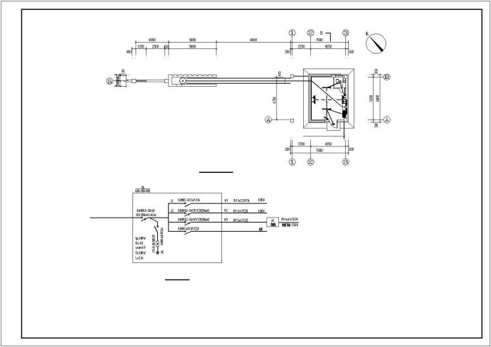 某厂区门卫室电气设计参考布置图_图1