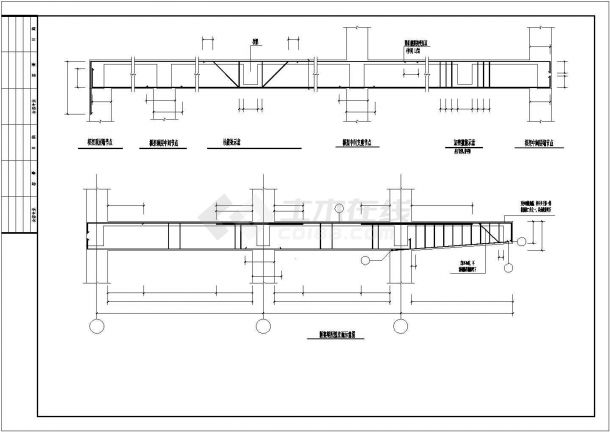 3层框架办公楼结构施工设计cad图，含设计说明-图二
