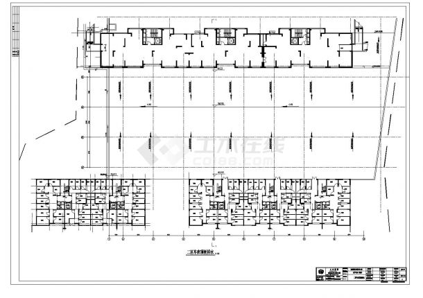 地下车库建筑CAD平面图-图二