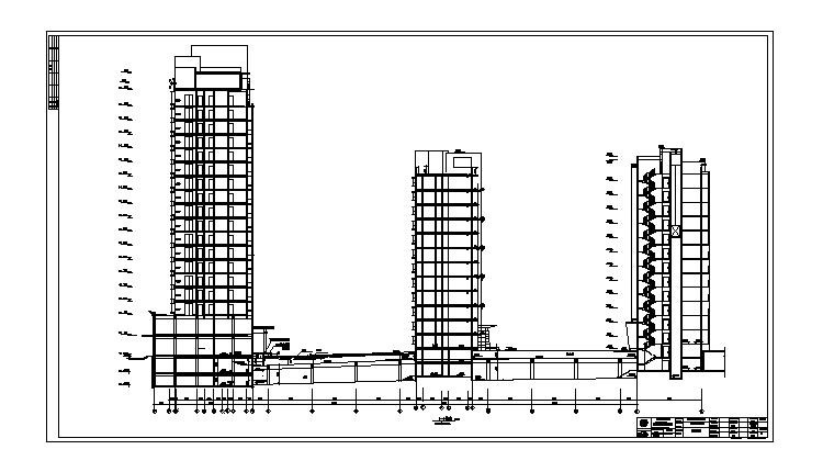 地下车库建筑CAD平面图